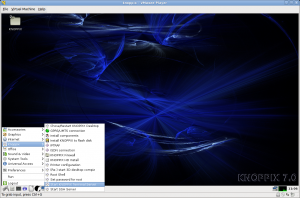 knoppix - VMware Player