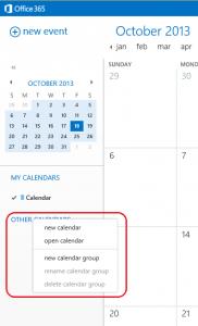 02. Open the Organization Calendar